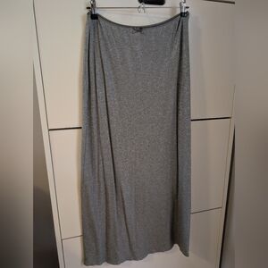 Aerie - Gray Shimmer Maxi Skirt - Medium